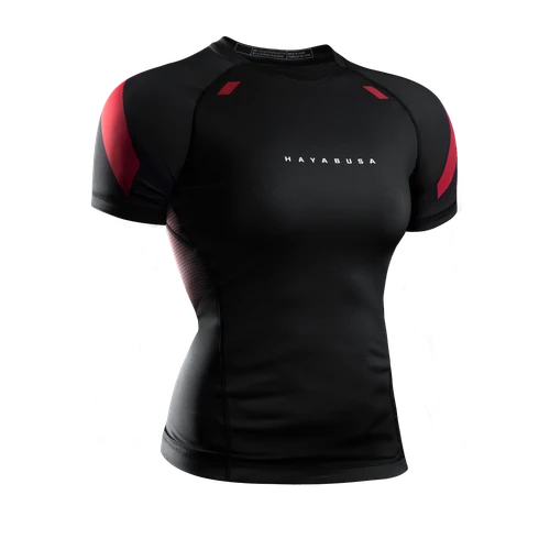 Women’s Pro Ranked Short Sleeve Rash Guard - Black - 1