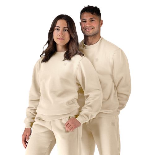 Unisex Essential Crewneck - Sandstone Beige - 1