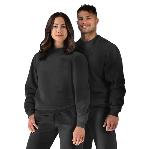 Unisex Essential Crewneck - Eclipse Black - 1