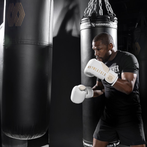 Mayweather Champ Boxing Gloves - White/Gold - 2