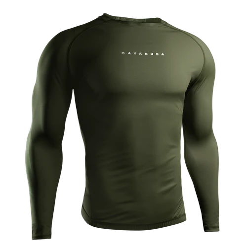 Men’s Apex Core Long Sleeve Rash Guard - Green - 1