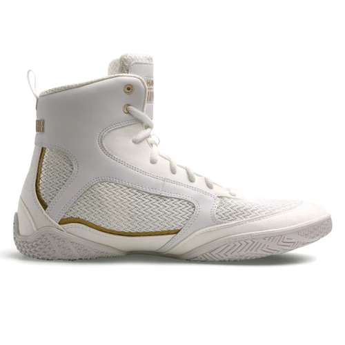 Mayweather Champ Boxing Shoes - White/Gold - 2
