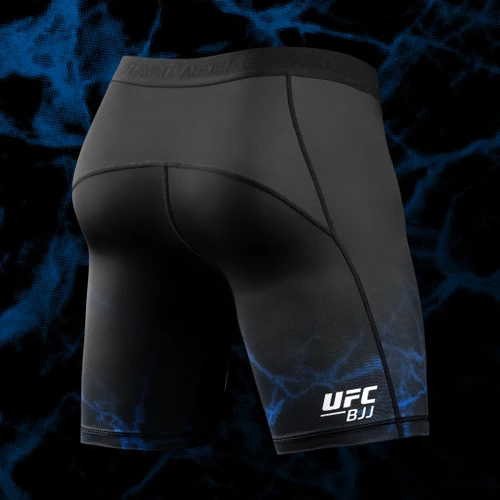 UFC BJJ Men’s Vale Tudo Shorts - Black/Blue - 2