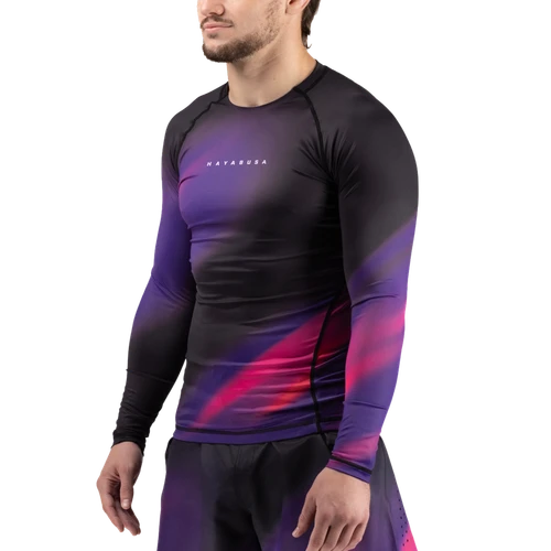 Men’s Apex Nova Long Sleeve Rash Guard - Ultraviolet Purple - 1