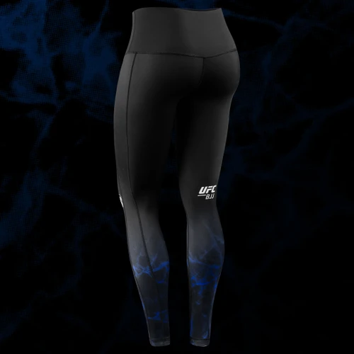 UFC BJJ Women’s Leggings - Black/Blue - 2