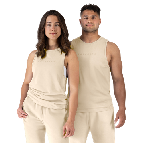 Unisex Essential Tank Top - Sandstone Beige - 1