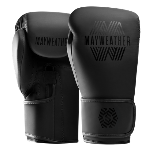Mayweather Core Boxing Gloves - Black/Grey - 1