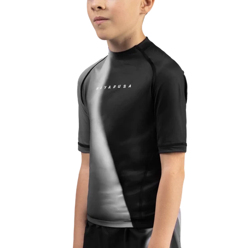 Kids Apex Nova Short Sleeve Rash Guard - Nightfall Black - 1