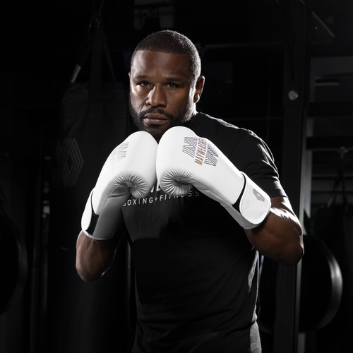 Mayweather Core Boxing Gloves Kit - White/Gold - 3
