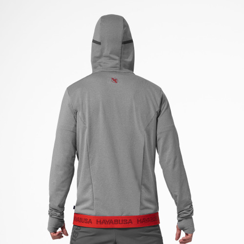 Men’s Zip-Up Performance Hoodie - Dark Heather Grey - 2