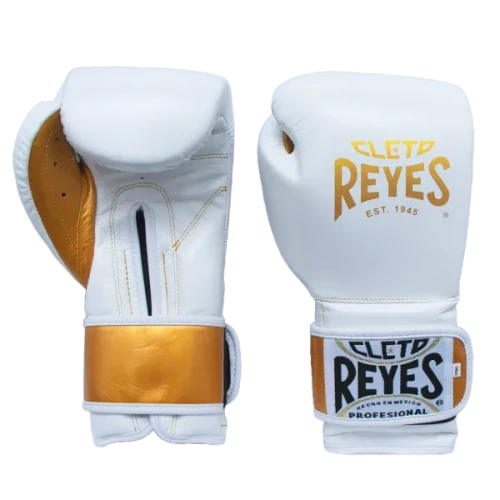 Cleto Reyes Training Boxing Gloves with Hook and Loop Closure – Gold Blast