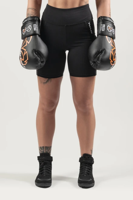 Rival Women's High-Rise Biker Shorts with Pockets