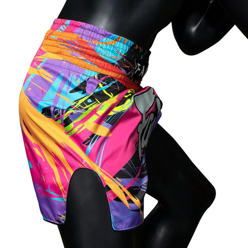 BS1934 World Music Black New Muay Thai Boxing Shorts
