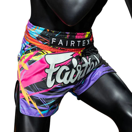 BS1934 World Music Black New Muay Thai Boxing Shorts