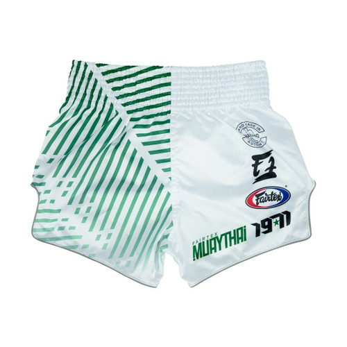 Fairtex BS1923 Racer White Slim Cut Muay Thai Boxing Shorts