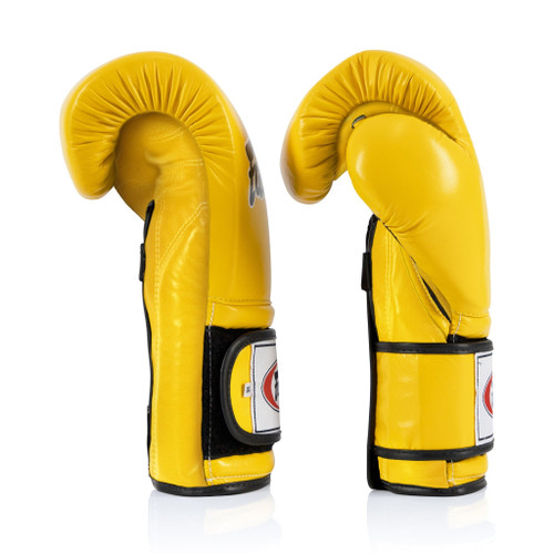 Fairtex BGV9 Mexican Style Yellow Black Muay Thai Boxing Glove - Heavy Hitter