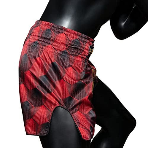 Fairtex BS1919 Stealth Red Slim Cut Muay Thai Boxing Short