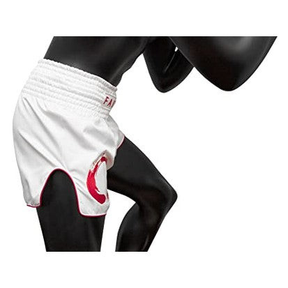 Fairtex BS1918 Enso White Slim Cut Muay Thai Boxing Shorts