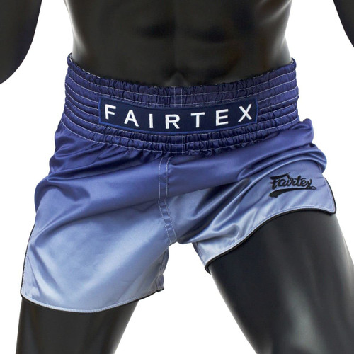 Fairtex BS1905 Blue Fade Slim Cut Muay Thai Boxing Short