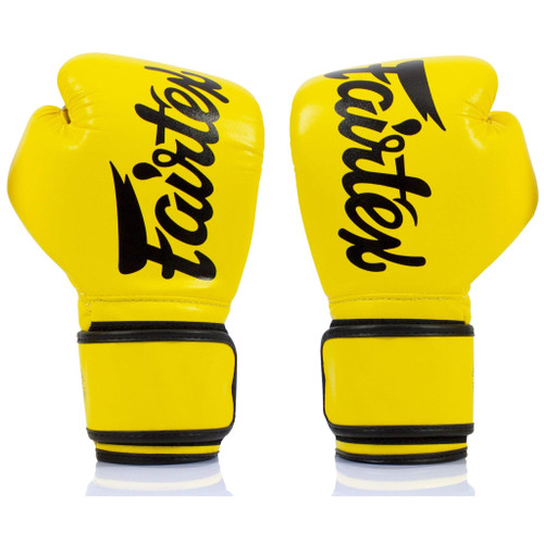 Fairtex BGV14 Yellow Muay Thai Boxing Glove