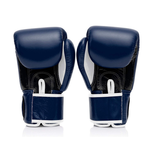 Fairtex BGV1 Blue/Black/White Muay Thai Boxing Training Sparring Gloves