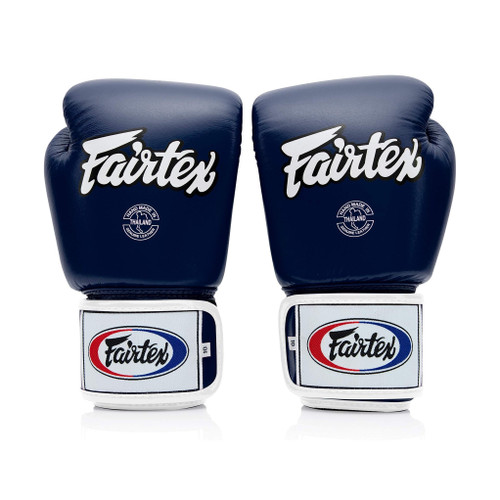 Fairtex BGV1 Blue/Black/White Muay Thai Boxing Training Sparring Gloves