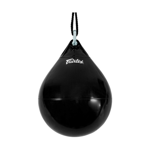 Fairtex HB16 Water Heavy Bag Punching Bag for Muay Thai, Kickboxing, MMA (Black/Unfilled)