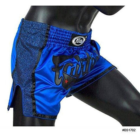 Fairtex BS1702 Blue Slim Cut Muay Thai Boxing Short