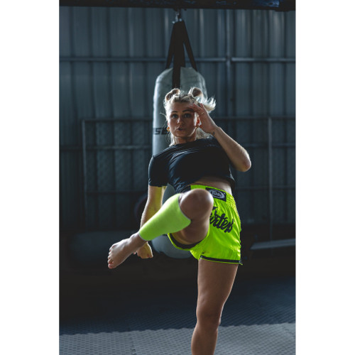 Fairtex BS1706 Green Slim Cut Muay Thai Boxing Short