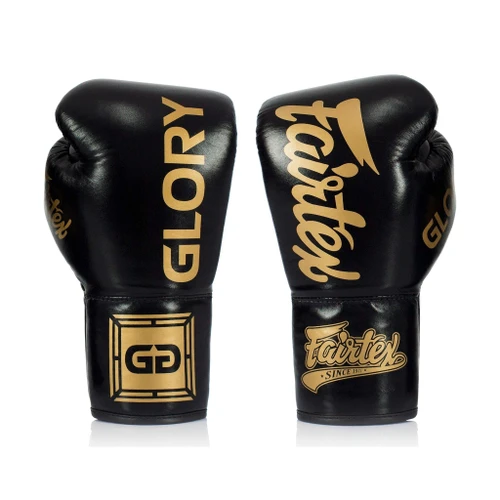 Fairtex Glory BGLG1 Laced Black Kick Boxing Glove