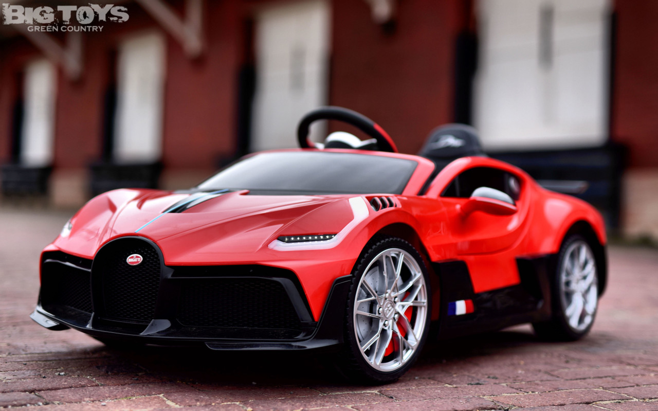 power wheel bugatti Battery powered kids car Red