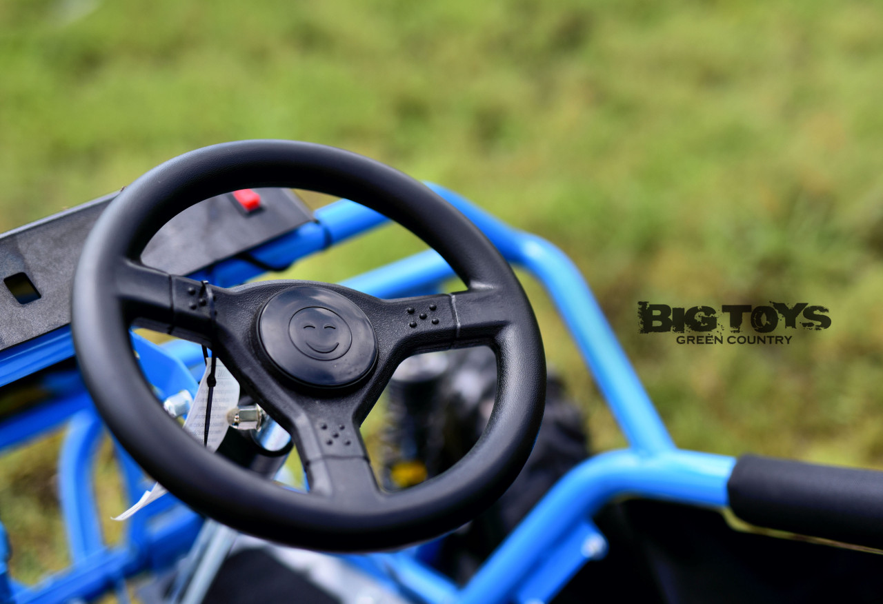 98cc 4-Stroke Gas Go-Kart w/ Upgraded Suspension - Blue