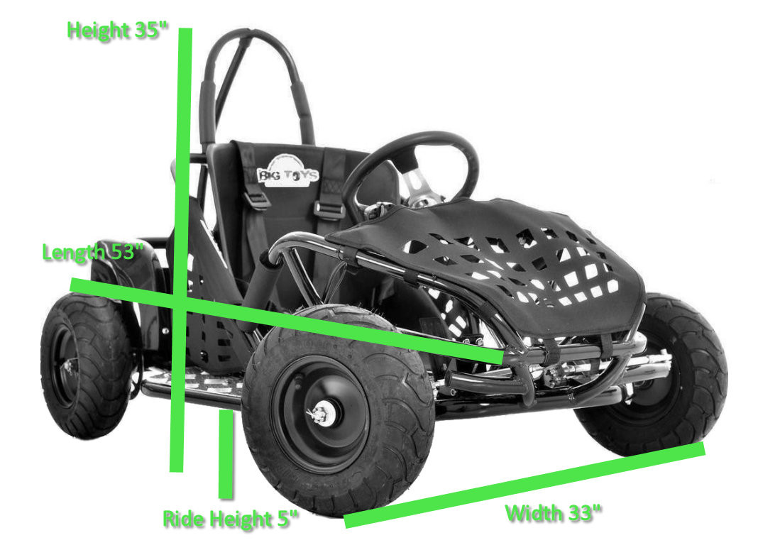 48v go kart with big motor and rubber tires