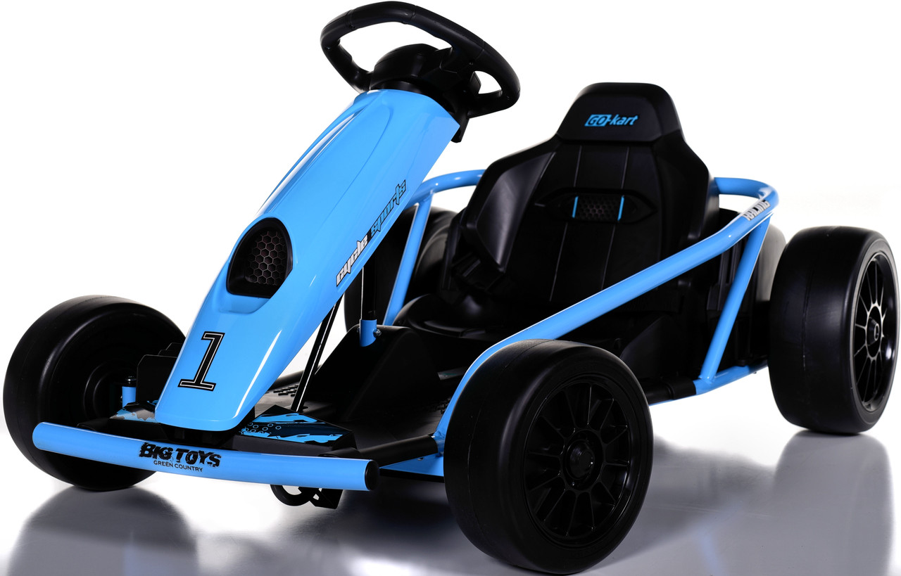24v Mini Electric Drift Kart - Blue - Big Toys Green Country