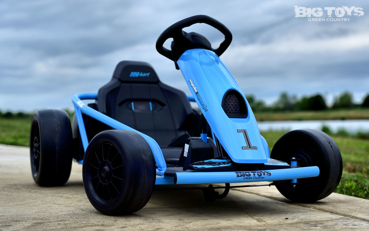 24v Mini Electric Drift Kart - Blue - Big Toys Green Country