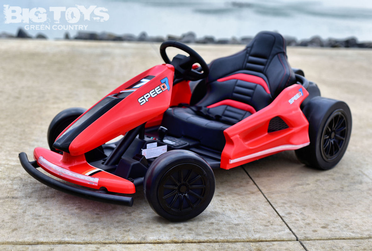 Red Big Kids 24V Ultra-Violent Complete Edition Drifting Go-Kart