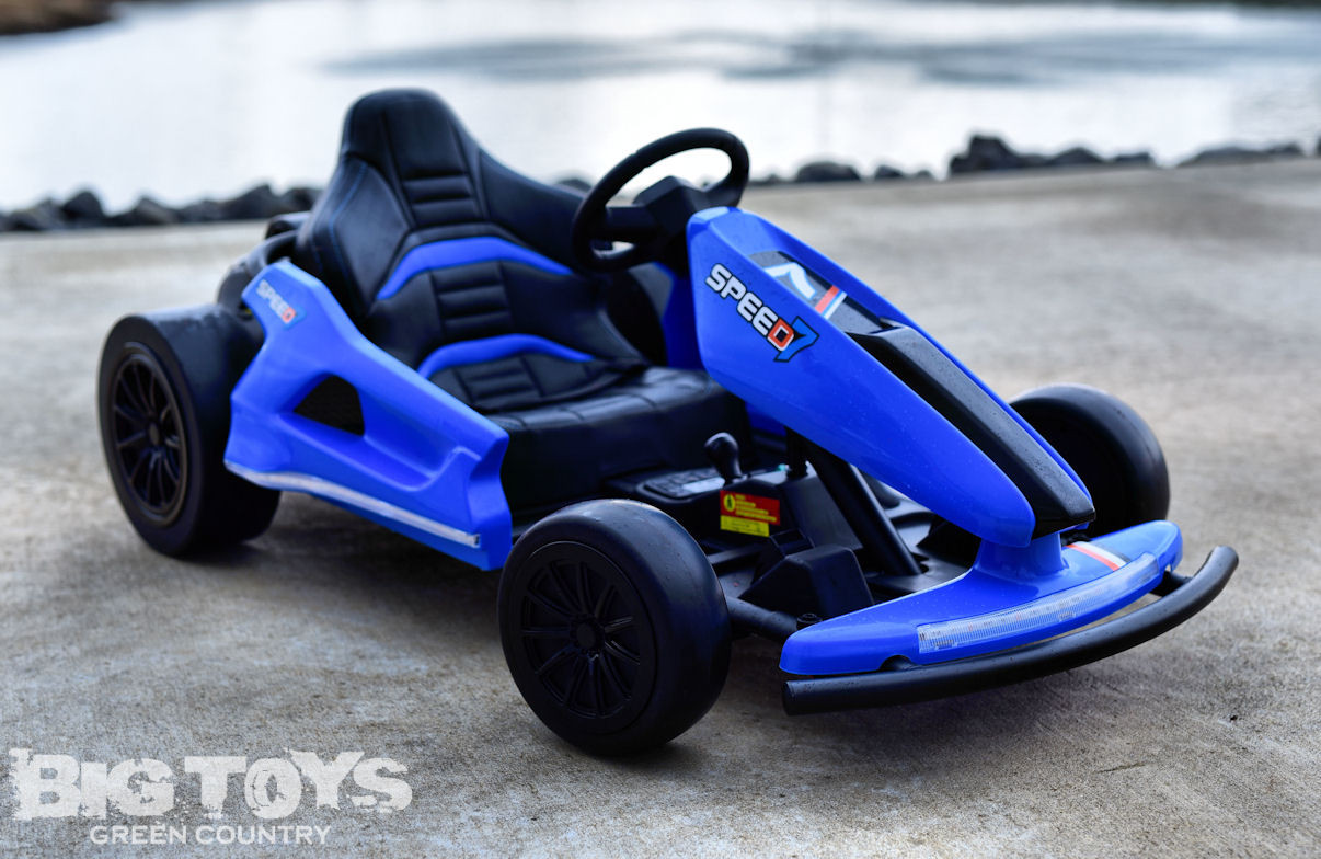 24v Bullet Electric Drift Kart w/ Upgraded Motors & Leather Seat