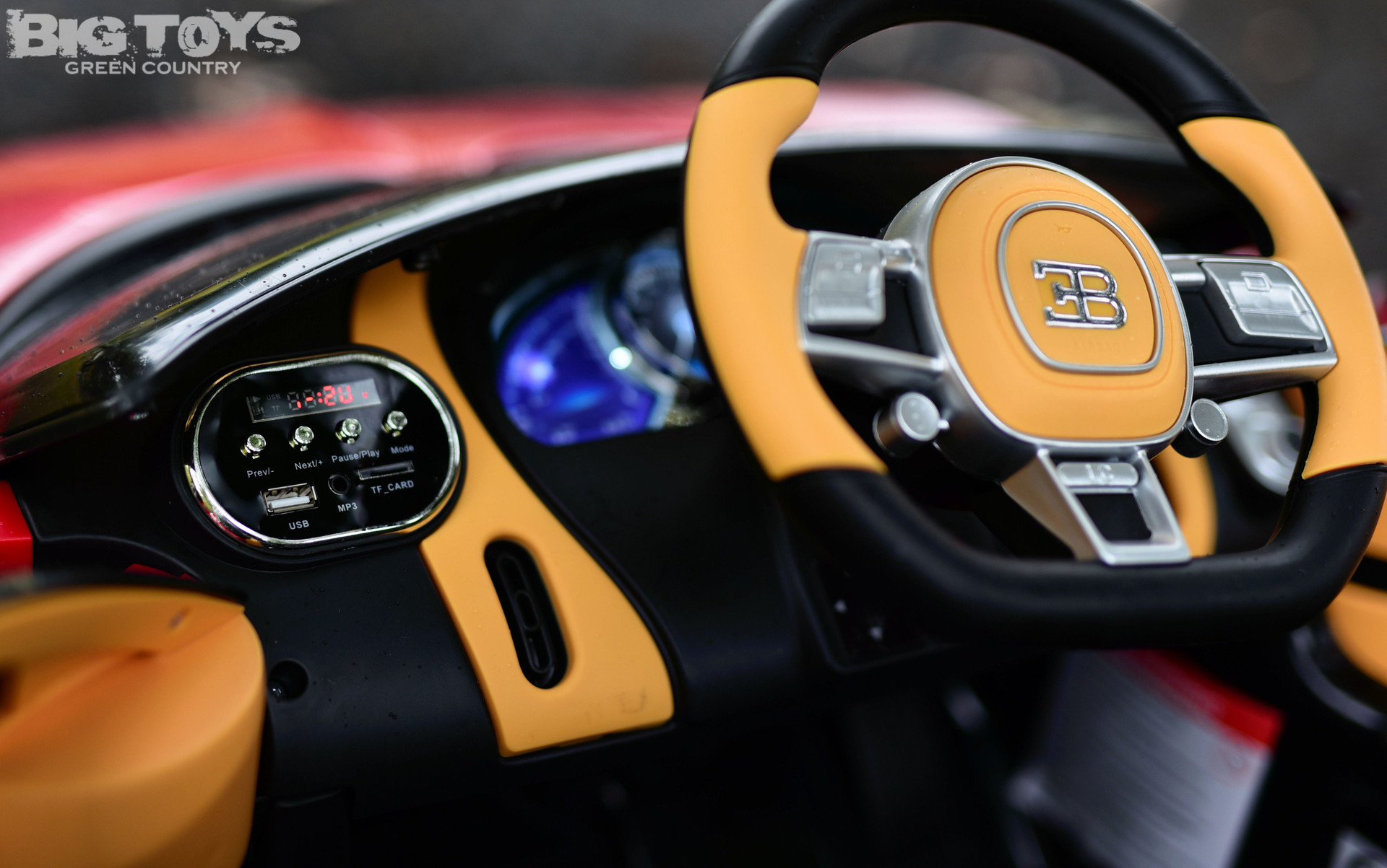 power wheel bugatti Battery powered kids car Red