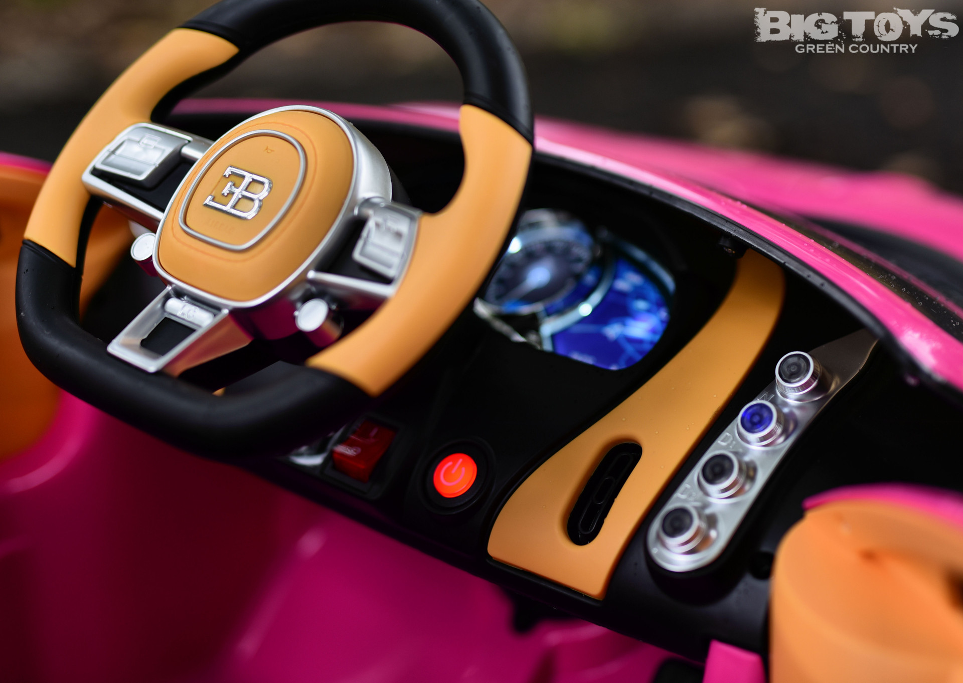 power wheel bugatti Battery powered kids car pink