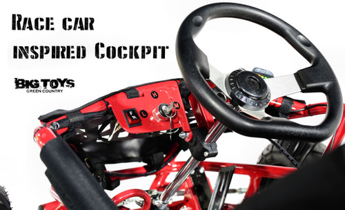 48v Baja Electric Go-Kart w/ Big Motor - Red 