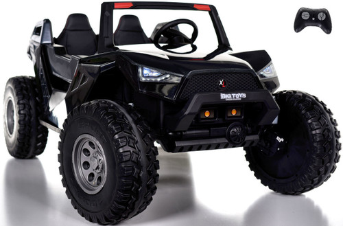 24v Challenger XL 2.0 4x4 Ride On Buggy w/ Leather Seat & Rubber Tires - Special Carbon Edition