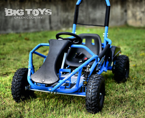 48v Electric Go-Kart w/ Upgraded Suspension - Blue