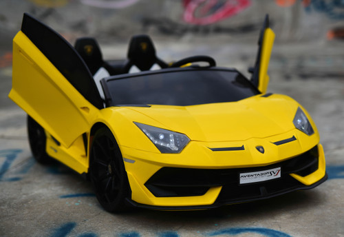 24v Drift Lamborghini Ride On Car w/ Parental Remote & Drift Tires - Yellow