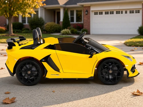 24v Drift Lamborghini Ride On Car w/ Parental Remote & Drift Tires - Yellow