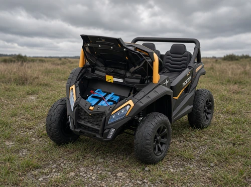 Fast 24v Spartan Big Kids Ride On Buggy XXL 180W Motor & Air Filled Rubber Tires - Gold