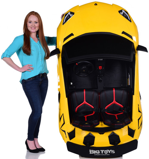 Giant 24v Big Kids Ride On Lamborghini XXL 180W Motor & Rubber