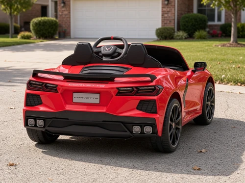 24V Chevrolet Corvette Stingray Ride On Car w/Remote - Red