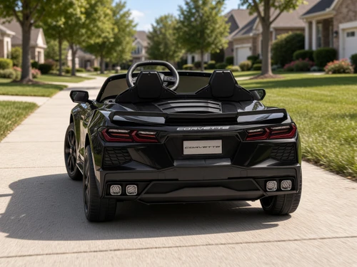 24V Chevrolet Corvette Stingray Ride On Car w/Remote - Black