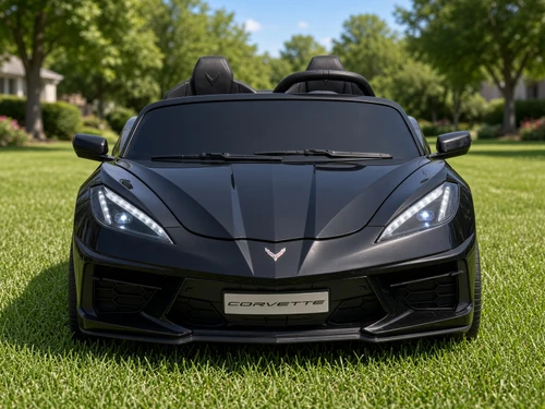 24V Chevrolet Corvette Stingray Ride On Car w/Remote - Black