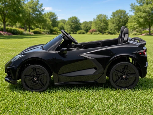 24V Chevrolet Corvette Stingray Ride On Car w/Remote - Black